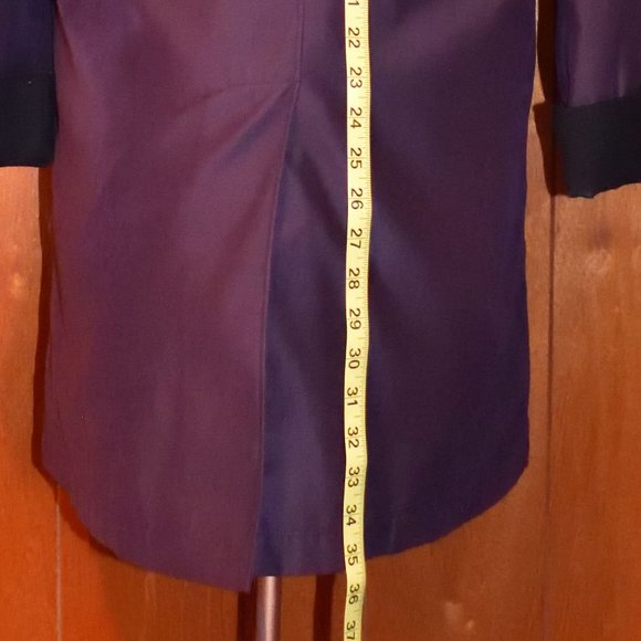 London Fog Womens Plum Coat Zippered Liner Size S Regular Raincoat Jacket Purple - Picture 9 of 13